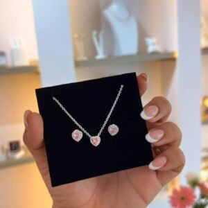 Conjunto Corazón Rosa