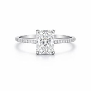 Anillo Plata Moissanita