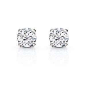 Aretes Clásico Piedra Moissanita