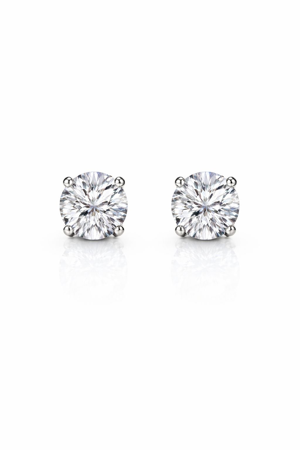 Aretes Clásico Piedra Moissanita