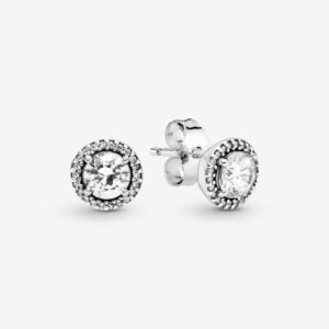 Aretes Redondo Brillante Plata