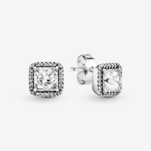 Aretes Cuadrado Brillante