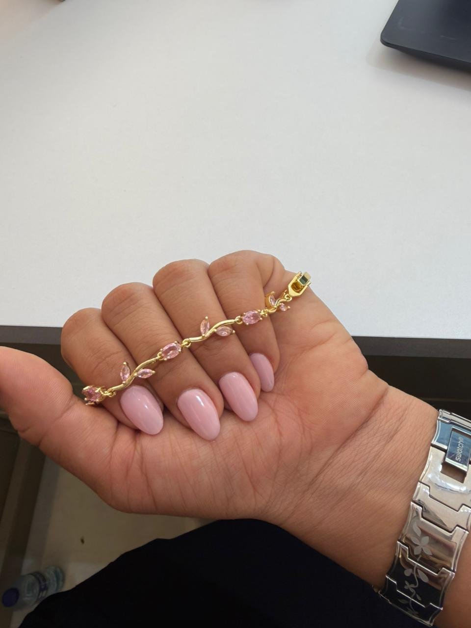 Pulsera Tulipanes Rodio